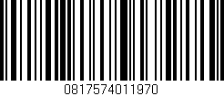 Código de barras (EAN, GTIN, SKU, ISBN): '0817574011970'