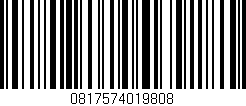 Código de barras (EAN, GTIN, SKU, ISBN): '0817574019808'