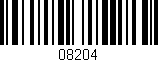 Código de barras (EAN, GTIN, SKU, ISBN): '08204'