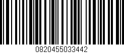 Código de barras (EAN, GTIN, SKU, ISBN): '0820455033442'