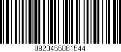 Código de barras (EAN, GTIN, SKU, ISBN): '0820455061544'