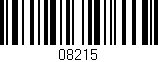 Código de barras (EAN, GTIN, SKU, ISBN): '08215'