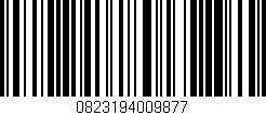Código de barras (EAN, GTIN, SKU, ISBN): '0823194009877'