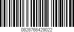 Código de barras (EAN, GTIN, SKU, ISBN): '0828766429022'