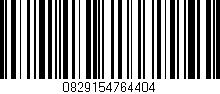 Código de barras (EAN, GTIN, SKU, ISBN): '0829154764404'