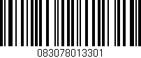 Código de barras (EAN, GTIN, SKU, ISBN): '083078013301'