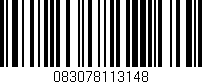 Código de barras (EAN, GTIN, SKU, ISBN): '083078113148'
