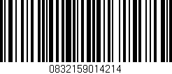 Código de barras (EAN, GTIN, SKU, ISBN): '0832159014214'