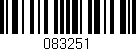 Código de barras (EAN, GTIN, SKU, ISBN): '083251'