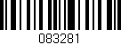 Código de barras (EAN, GTIN, SKU, ISBN): '083281'