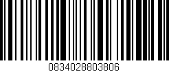 Código de barras (EAN, GTIN, SKU, ISBN): '0834028803806'