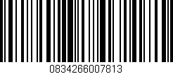 Código de barras (EAN, GTIN, SKU, ISBN): '0834266007813'