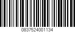 Código de barras (EAN, GTIN, SKU, ISBN): '0837524001134'