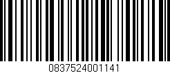 Código de barras (EAN, GTIN, SKU, ISBN): '0837524001141'