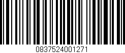 Código de barras (EAN, GTIN, SKU, ISBN): '0837524001271'