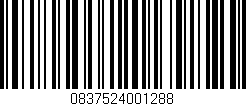 Código de barras (EAN, GTIN, SKU, ISBN): '0837524001288'