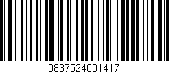 Código de barras (EAN, GTIN, SKU, ISBN): '0837524001417'