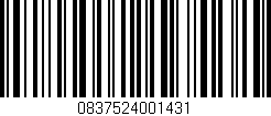 Código de barras (EAN, GTIN, SKU, ISBN): '0837524001431'