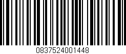 Código de barras (EAN, GTIN, SKU, ISBN): '0837524001448'