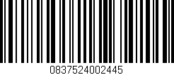 Código de barras (EAN, GTIN, SKU, ISBN): '0837524002445'
