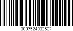 Código de barras (EAN, GTIN, SKU, ISBN): '0837524002537'