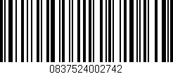 Código de barras (EAN, GTIN, SKU, ISBN): '0837524002742'