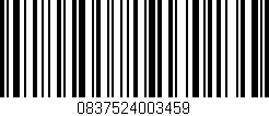 Código de barras (EAN, GTIN, SKU, ISBN): '0837524003459'