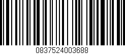 Código de barras (EAN, GTIN, SKU, ISBN): '0837524003688'