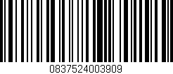 Código de barras (EAN, GTIN, SKU, ISBN): '0837524003909'