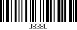 Código de barras (EAN, GTIN, SKU, ISBN): '08380'