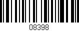 Código de barras (EAN, GTIN, SKU, ISBN): '08398'