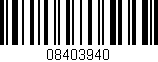 Código de barras (EAN, GTIN, SKU, ISBN): '08403940'