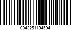 Código de barras (EAN, GTIN, SKU, ISBN): '0843251104604'