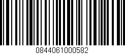 Código de barras (EAN, GTIN, SKU, ISBN): '0844061000582'