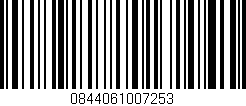 Código de barras (EAN, GTIN, SKU, ISBN): '0844061007253'