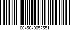 Código de barras (EAN, GTIN, SKU, ISBN): '0845840057551'