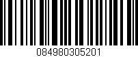 Código de barras (EAN, GTIN, SKU, ISBN): '084980305201'