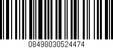 Código de barras (EAN, GTIN, SKU, ISBN): '08498030524474'