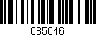Código de barras (EAN, GTIN, SKU, ISBN): '085046'