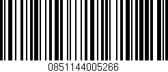Código de barras (EAN, GTIN, SKU, ISBN): '0851144005266'