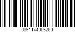 Código de barras (EAN, GTIN, SKU, ISBN): '0851144005280'