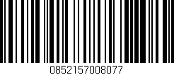 Código de barras (EAN, GTIN, SKU, ISBN): '0852157008077'