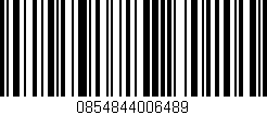 Código de barras (EAN, GTIN, SKU, ISBN): '0854844006489'