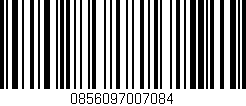Código de barras (EAN, GTIN, SKU, ISBN): '0856097007084'