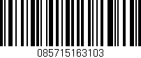 Código de barras (EAN, GTIN, SKU, ISBN): '085715163103'