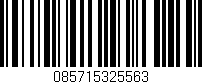 Código de barras (EAN, GTIN, SKU, ISBN): '085715325563'