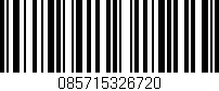 Código de barras (EAN, GTIN, SKU, ISBN): '085715326720'