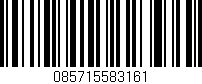 Código de barras (EAN, GTIN, SKU, ISBN): '085715583161'