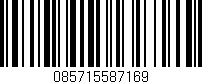 Código de barras (EAN, GTIN, SKU, ISBN): '085715587169'