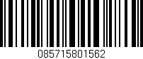 Código de barras (EAN, GTIN, SKU, ISBN): '085715801562'